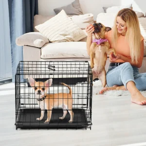 30 Inch Folding Metal Wire Dog Cage