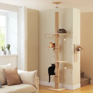 Floor to Ceiling Cat Tree for Indoor Cats