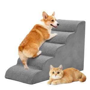 JHK 3-5 Step High-Density Foam Dog Stairs
